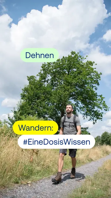 Video mit Tipps zu Dehnübungen beim Wandern