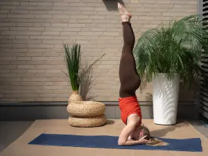 Yoga-Haltung Kopfstand (Shirshasana)