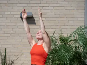 Yoga-Haltung Berghaltung (Tadasana)