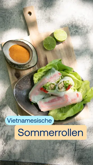 Kochvideo für Vietnamesische Sommerrollen