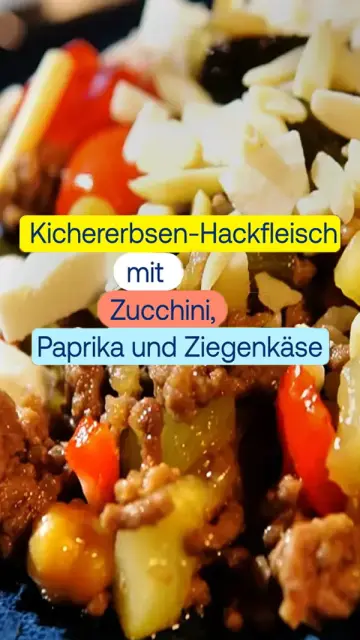 Gemüsehacklfeisch auf einem Teller angerichtet