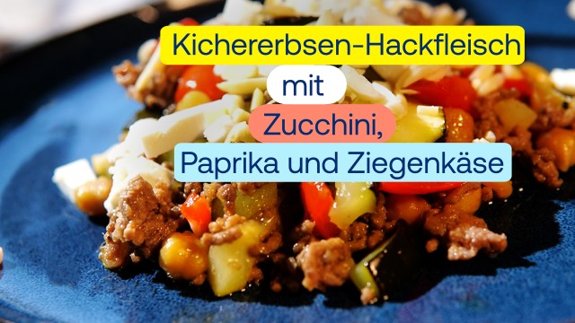 Gemüsehackfleisch mit Kichererbsen