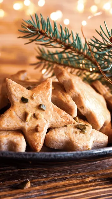 Serviervorschlag für Weihnachtsplätzchen
