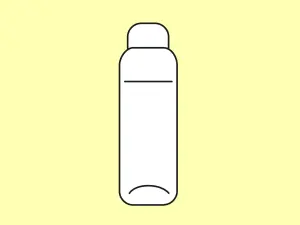 Hitzeschutz: Illustration einer Trinkflasche