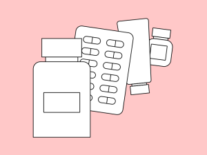 Illustration von Medikamenten