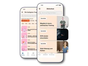 Screenshot aus der femfeel-App aus der Rubrik Bibliothek